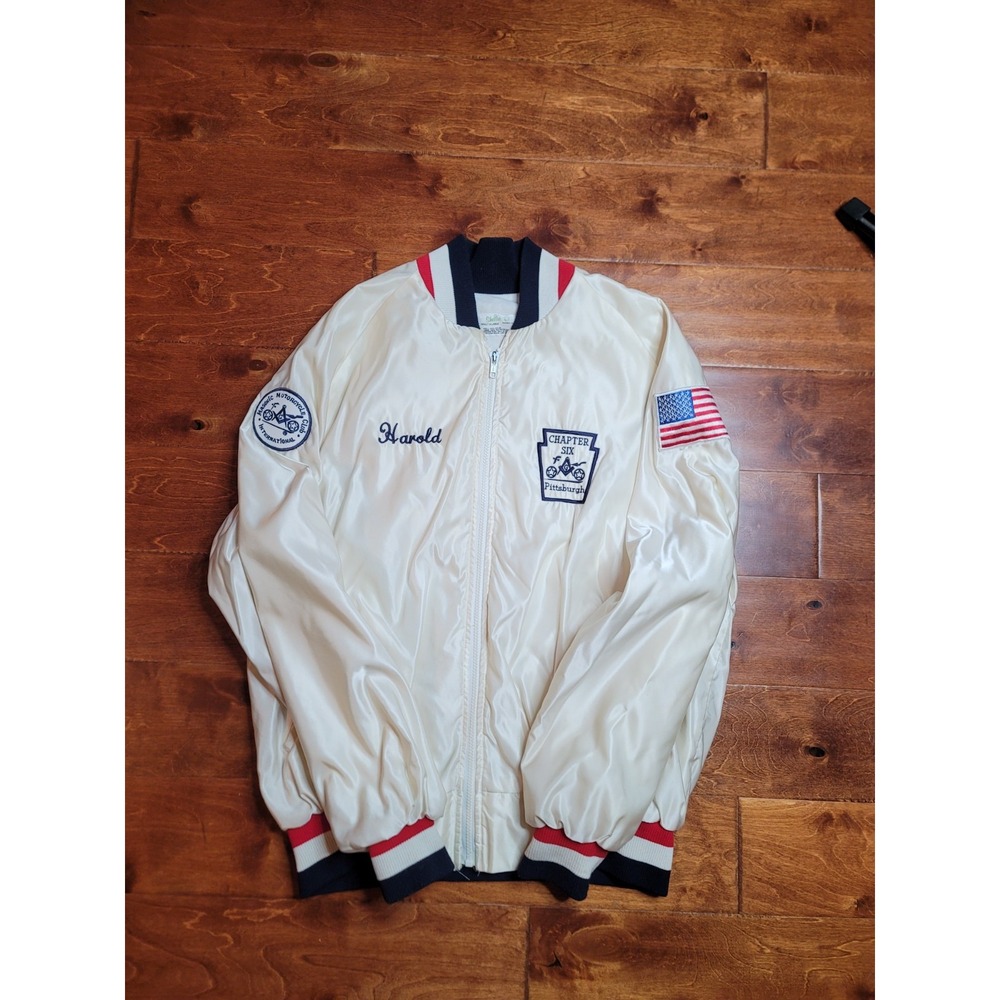 Vintage 1970's 80's Masonic Motorcycle Club International Jacket Pittsburgh PA